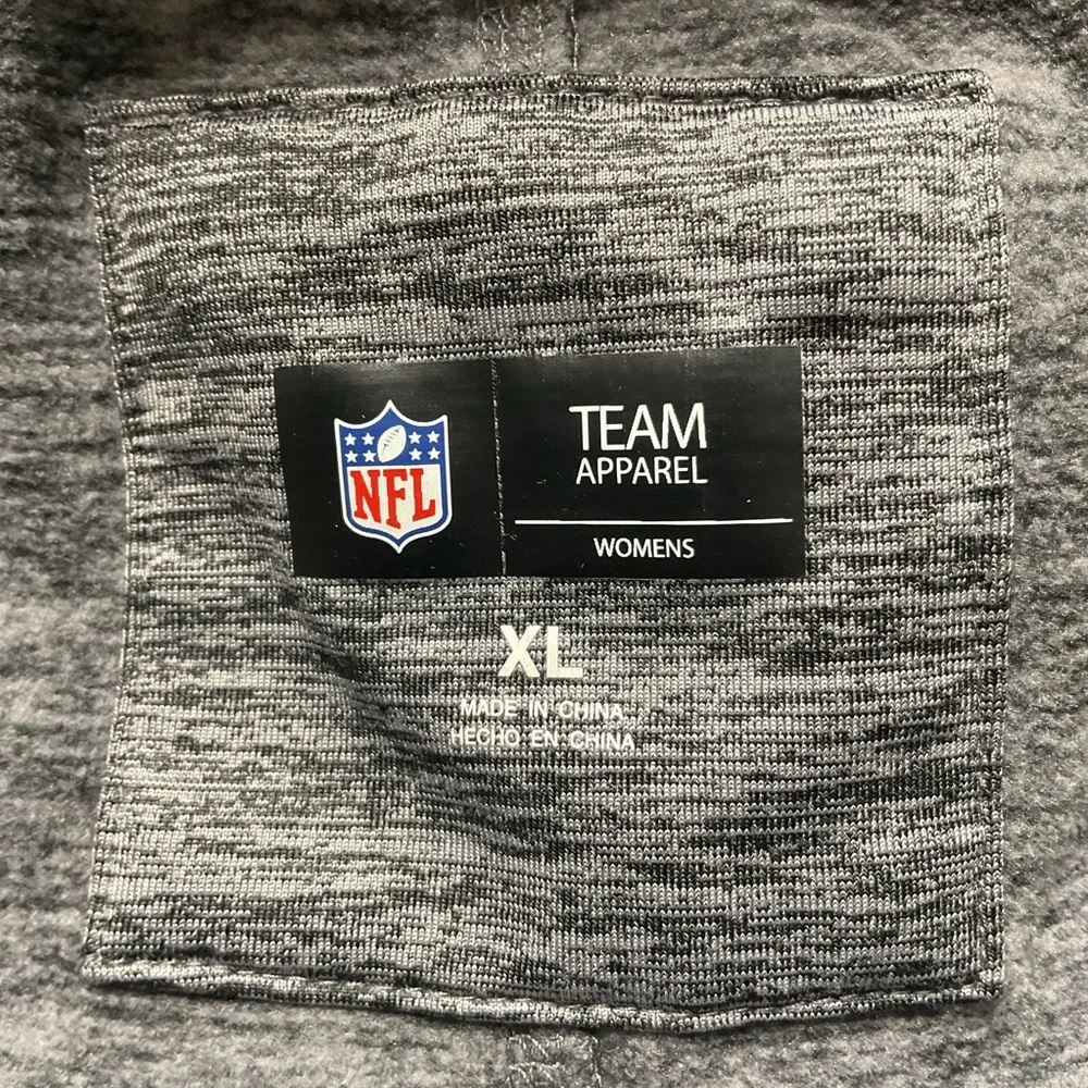 NFL Women's Seahawks Gray Team Apparel Zip up Hoodie XL - Picture 4 of 11